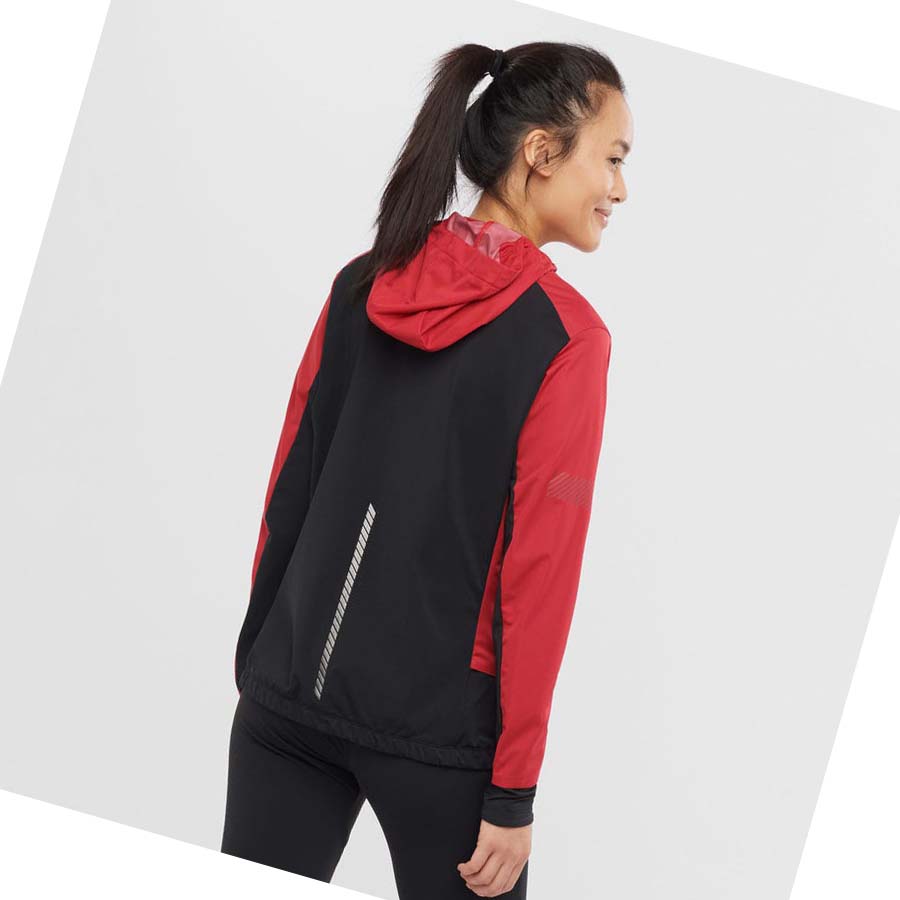 Chaquetas Salomon LIGHT SHELL Mujer Rojos | MX 2431SGL